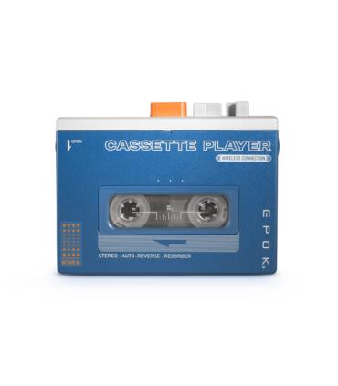Bigben Epok Reproductor de Cintas Cassette Bluetooth - Altavoz Incorporado - Entrada de Auriculares - Auriculares Incluidos - Ba