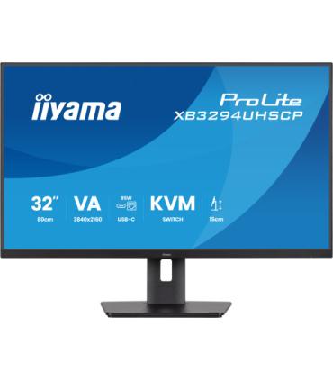 MONITOR IIYAMA, 32 PULGADAS, VA 4K BASE USB-C (95W), CONMUTADOR KVM, PUERTO LAN, COMPATIBILIDAD PIP/PBP