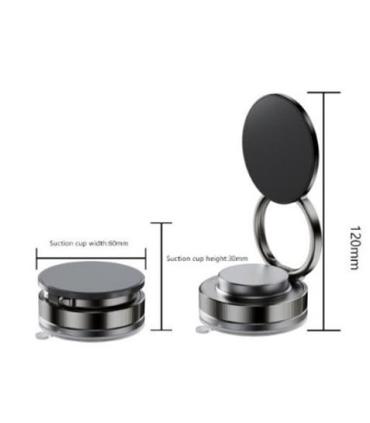 XO C177 Soporte Magnetico para Coche - Sujeccion por Vacio - Color Negro