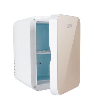 XO CZ002 Mini Nevera - Capacidad 5.5 Litros - Bajo Ruido - Incluye Cable 12/220V - Color Beige - Color Beige