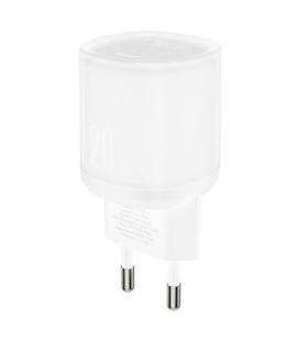 XO L143 Cargador de Corriente 20W - USB-C - PD 3.0 y QC 3.0 - Color Blanco