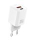 XO L149 Cargador de Corriente 30W - USB-A y USB-C - Alto Rendimiento - Color Blanco