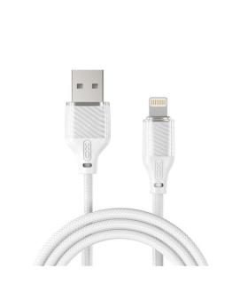 XO Cable USB-A Macho a Lightning - Carga y Transmision de Datos Alta Velocidad - 6A - 1m - Color Blanco