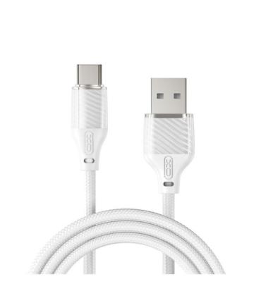 XO NB291 Cable USB-A Macho a USB-C - Carga y Transmision de Datos Alta Velocidad - 6A - 1m - Color Blanco