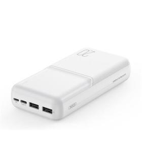 XO PR252 Powerbank 20000mAh - USB-A, USB-C y Lightning - Color Blanco