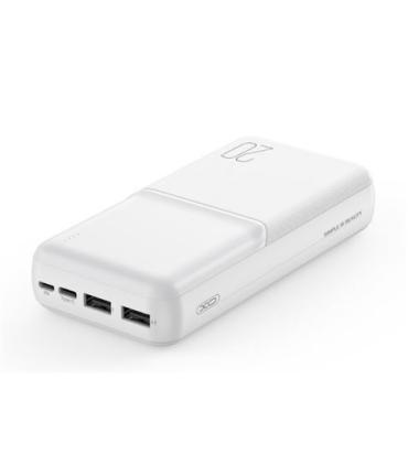 XO PR252 Powerbank 20000mAh - USB-A, USB-C y Lightning - Color Blanco