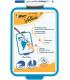 Bic Velleda Pizarra Escolar Dos Superficies Blanca y Milimetrada + 1 Marcador Velleda Azul + 1 Borrador - Dimensiones: 26x19 cm
