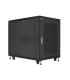 STANDING SERVER RACK RSB SERIES 19" 10U 600X600MM MOUNTED, BLACK RAL 9005