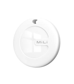 Leotec Easy Tag Blanco + Llavero Rojo - Compatible con IOS/Android