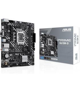 Asus Prime H610M-D Placa Base Intel1700 2x DDR5 - HDMI, M.2, PCIe3.0, 4x Sata III, USB 3.2, MicroATX