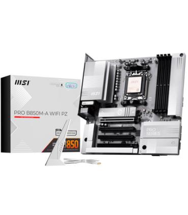 PLACA MSI PRO B850M-A WIFI PZ,AMD,AM5,B850,4DDR5,256GB,1HDMI+1DP,4SATA3+2M.2,5G LAN,6USB3.2,MATX