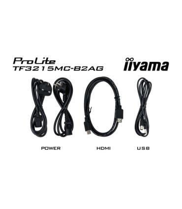 MONITOR IIYAMA OPENFRAME 32" TACTIL (TF3215MC-B2AG) 1920X1080/ 500CD /3000:1 /USO 24/7 / LANDS-PORTR / VGA/ HDMI /DP / USB-TOUCH