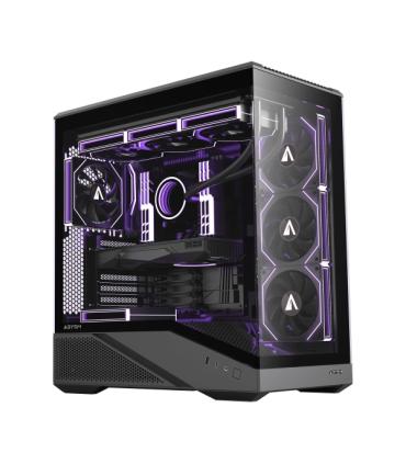 Abysm Arian Frame A400 Black Caja Torre ATX, ITX, Micro ATX - Lateral y Frontal Cristal Templado - 3.5" y 2.5" - USB-A, USB-C..