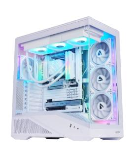 Abysm Arian Frame A400 White Caja Torre ATX, ITX, Micro ATX - Lateral y Frontal Cristal Templado - 3.5" y 2.5" - USB-A, USB-C..