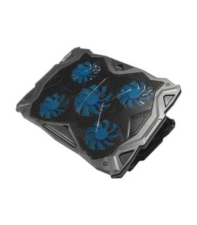 Unykach Candy C500 Base de Refrigeracion - 5 Ventiladores LED Azul - Altura Ajustable en 5 Posiciones - Estructura Resistente ..