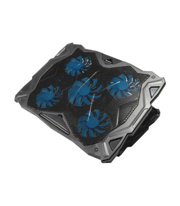 Unykach Candy C500 Base de Refrigeracion - 5 Ventiladores LED Azul - Altura Ajustable en 5 Posiciones - Estructura Resistente ..