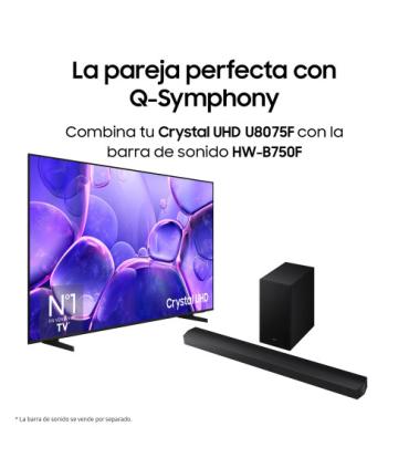 TV SAMSUNG, 85 PULGADAS, CRYSTAL UHD U8075F 4K SMART TV 2025, 2,16M, 3840 X 2160 PIXELES, LED, SMART TV, WIFI