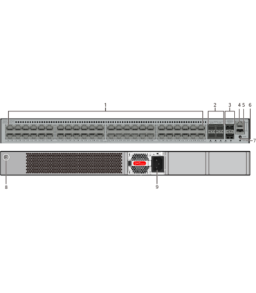 HUAWEI S5735-L48PN4XE-A-V2 (48*10M/100M/1G/2.5GE BASE-T PORTS, 4*10GE SFP+ PORTS, 2*12GE STACK PORTS, POE+, 828W POE, 1*1000W AC