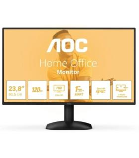 AOC 24B31H Monitor 23.8" LED IPS FullHD 120Hz - Respuesta 1ms - HDMI, VGA - VESA 100x100mm - Color Negro