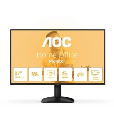AOC 27B31H Monitor 27" LED IPS FullHD 120Hz - Respuesta 1ms - HDMI, VGA - VESA 100x100mm - Color Negro