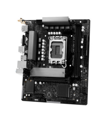 PLACA ASROCK H810M-X WIFI,INTEL,1851,H810,2DDR5,128GB,VGA+HDMI+DP,4SATA6+1M.2,2.5GBLAN+WIFI+BT5.0,5USB3.2,MATX