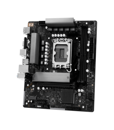 PLACA ASROCK H810M-X,INTEL,1851,H810,2DDR5,128GB,VGA+HDMI+DP,4SATA6+1M.2,2.5GBLAN,5USB3.2,MATX