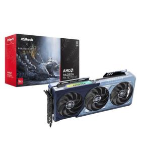 VGA ASROCK RX 9070 XT MONSTER HUNTER WILDS EDITION,AMD,RX9070XT,16GB,GDDR6,256BIT,1HDMI+3DP -JUEGO INCLUIDO- (RX9070XT MH 16G