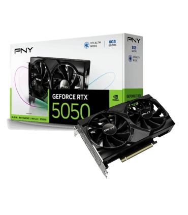 PNY GeForce RTX 5050 Tarjeta Grafica 8GB GDDR6 Dual Fan, 1X HDMI, 3X DisplayPorts