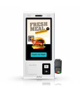 AVPos Kiosko Autoservicio Sobremesa DK22 - 22 Pulgadas Tactil - RK3568 - 8GB Memoria - SSD 128GB - Escaner 2D - Impresora Termic