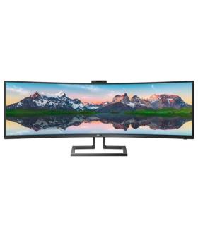 Philips P Line SuperWide 499P9H/00 Monitor 49" LED Curvo DWQHD 70Hz - Respuesta 5ms - Altavoces 10W - Ajustable en Altura, Girat