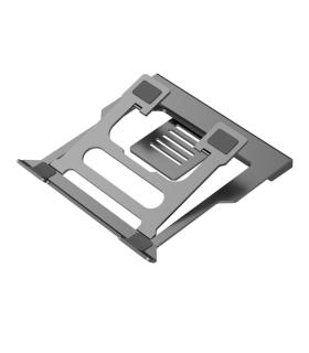 Coolbox ATRILDOCK Soporte para Portatil hasta 17" - 3x USB 3.0, HDMI, RJ45, USB-C PD - Aluminio - Plegable - Gomas Antideslizant