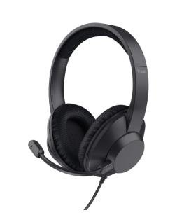 Trust Ayda Max Auriculares con Microfono USB - Diadema Acolchada - Cancelacion de Ruido - Cable de 1.80m