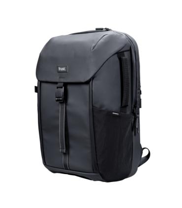 Trust Jersey Mochila para Portatil de Hasta 17" - 25 Litros - Resistente a Salpicaduras de Agua - Color Negro