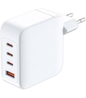 D-Link Cargador de Pared GaN de 140W - 3 USB-C y 1 USB-A - QC 4.0 - Color Blanco