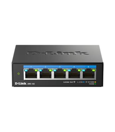 D-Link Switch 5 Puertos Multigigabit 2.5G No Gestionado - Switching 25 Gbps - Chasis Metalico