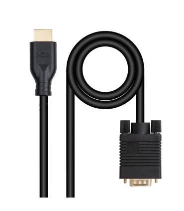 Nanocable Cable Conversor VGA a HDMI - VGA/M-HDMI/M - 1.8m - Color Negro