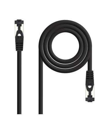 Nanocable Cable Red Latiguillo Cat.8.1 2Ghz LSZH SSTP AWG26 - Longitud 0.5m - Color Negro