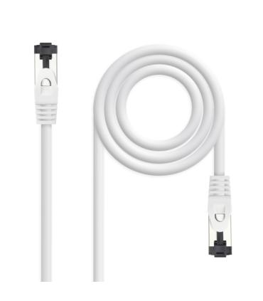 Nanocable Cable Red Latiguillo Cat.8.1 2Ghz LSZH SSTP AWG26 - Longitud 0.25m - Color Blanco