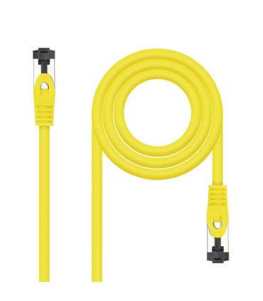 Nanocable Cable Red Latiguillo Cat.8.1 2Ghz LSZH SSTP AWG26 - Longitud 1m - Color Amarillo