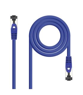 Nanocable Cable Red Latiguillo Cat.8.1 2Ghz LSZH SSTP AWG26 - Longitud 2m - Color Azul