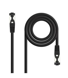 Nanocable Cable Red Latiguillo Cat.8.1 2Ghz LSZH SSTP AWG26 - Longitud 7m - Color Negro