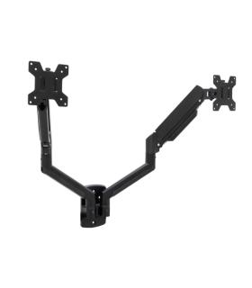 Tooq Soporte de Pared con Brazos Articulados para Monitores de 13"-34" - Piston de Gas - Giratorio e Inclinable - Gestion de Cab
