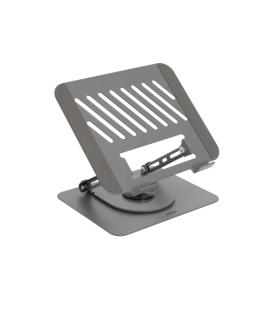 Tooq PH-DAFNE-G Soporte de Sobremesa para Portatil - De 11" a 17" - Acero - Rotacion 360 - Plegable y Portatil - Estable y Antid