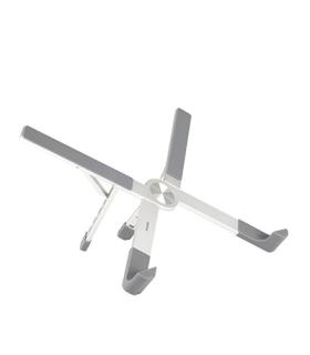 Tooq Soporte para Portatil hasta 17.3" - Plegable y Portatil - Color Plata