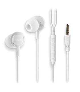 NGS CROSS DRIFT Auriculares Intraurales con Microfono - Jack 3.5mm - Boton Multifuncion - Color Blanco
