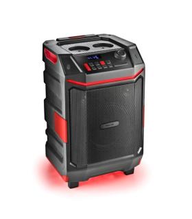 NGS Altavoz Premium 300W - Bluetooth 5.4 - USB y AUX - Iluminacion LED - Resistente al Agua - Color Negro