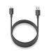 NGS ZYRO-AC Cable USB-C a USB-A - Cargar Rapida - 480 Mbps - 15W - 1 Metro - Color Negro