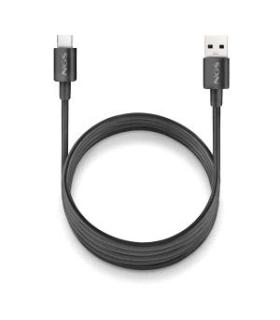 NGS ZYRO-AC Cable USB-C a USB-A - Cargar Rapida - 480 Mbps - 15W - 1 Metro - Color Negro