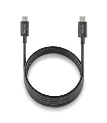 NGS ZYRO 60W-1 Cable USB-C a USB-C - Cargar Rapida - 480 Mbps - 15W - 1 Metro - Color Negro