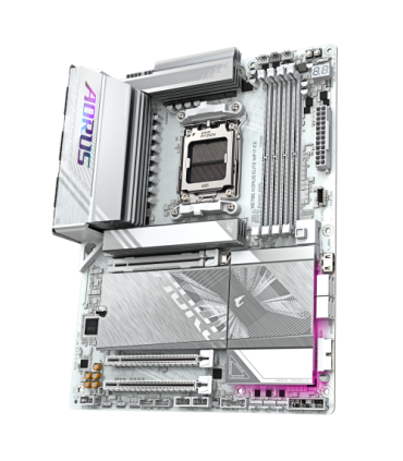 PLACA GIGABYTE X870E A ELITE WIFI7 ICE (BLANCO),AMD,AM5,X870E,4DDR5,256GB,1HDMI+1FHDMI+2USB4,4SATA3+4M.2,2.5GBLAN+WIFI7+BT5.4,6U